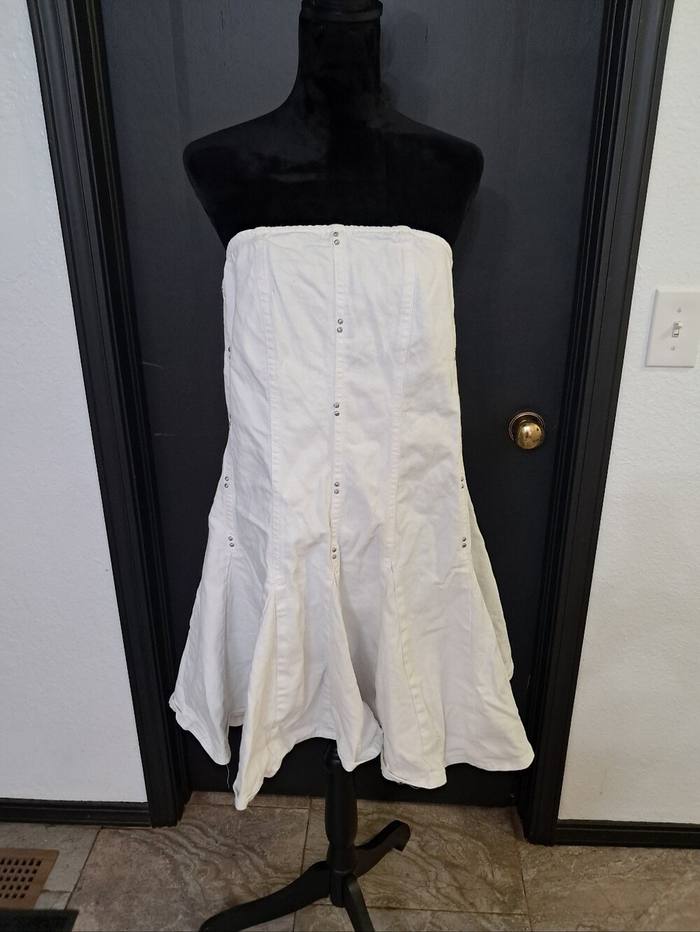 Wild Fable Women’s Pleated Mini A-line Dress Steapless White Clean Girl Y2K XXL